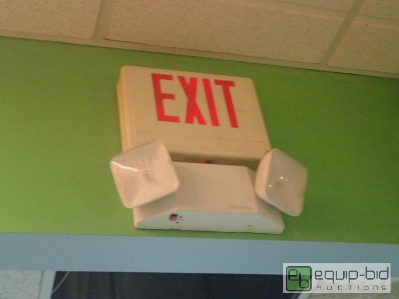 lot 2162 image: Exit Sign w Emergency Lighting