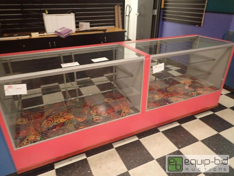 lot 2185 image: (2) Glass Top Display Cabinets