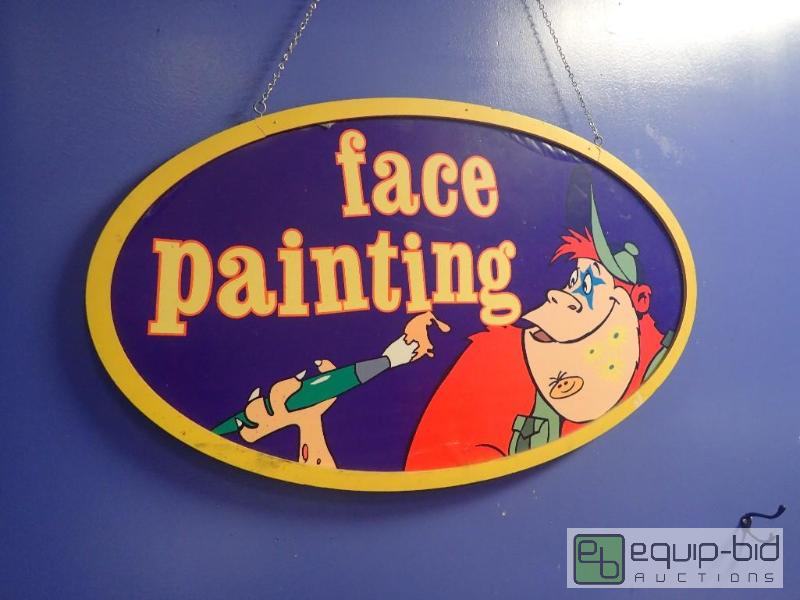 lot 2190 image: Wall Hung Face Paint Display Sign