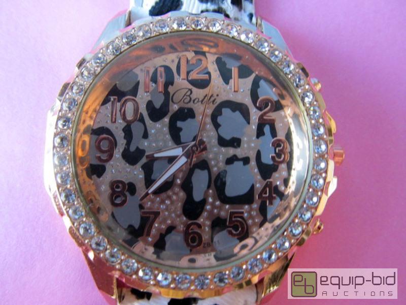 lot 3070 image: NEW Botti Quartz Watch, Stunning Animal Style, Faux Jewels