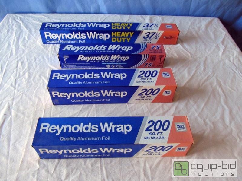lot 3118 image: Reynolds Wrap Assorted Aluminum Foil (4) Boxes As Pictured