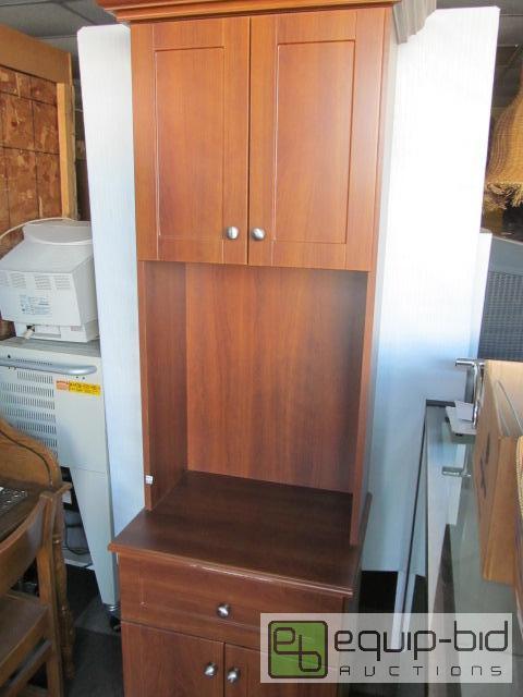 lot 3135 image: Wooden Cabinet 7 Ft. X 25&quot X 19&quot Ni...