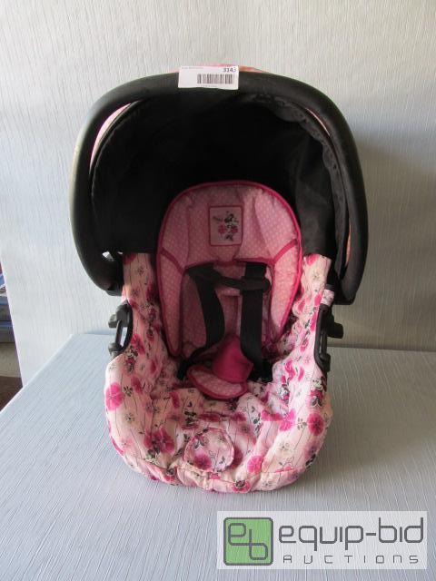 lot 3143 image: Dorel Baby Car Seat for 4 to 22 pounds, 29 inches or less size child.