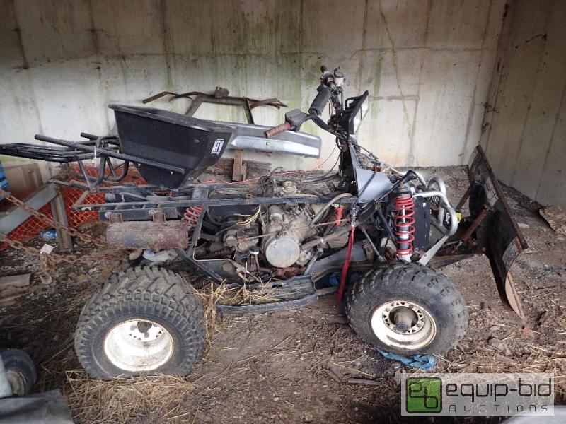 lot 70 image: Parts Atv 4 Wheeler w Plow Assembly