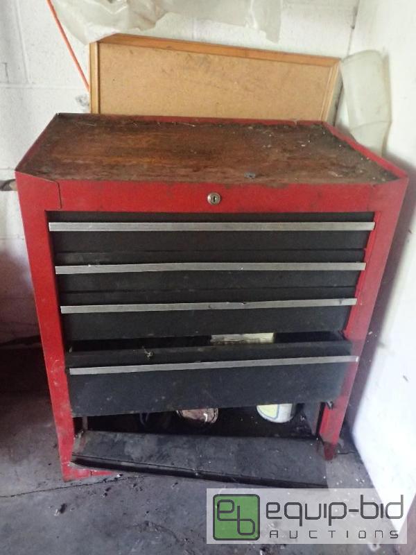 lot 775 image: Metal 5 Drawer Tool Box