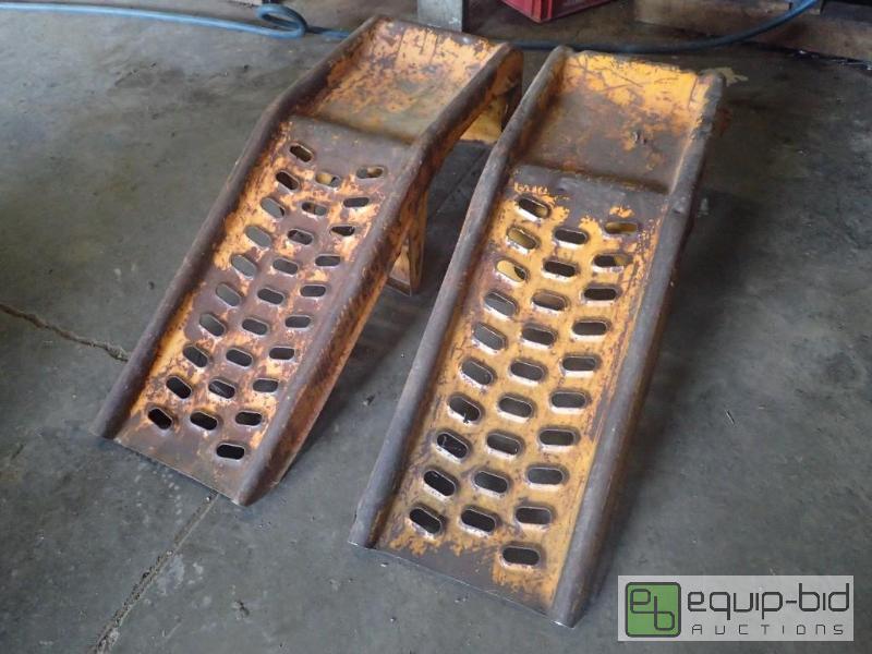 lot 776 image: (2) Metal Automotive Car Ramps
