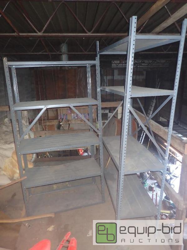 lot 804 image: 2 Metal Storage Shelves