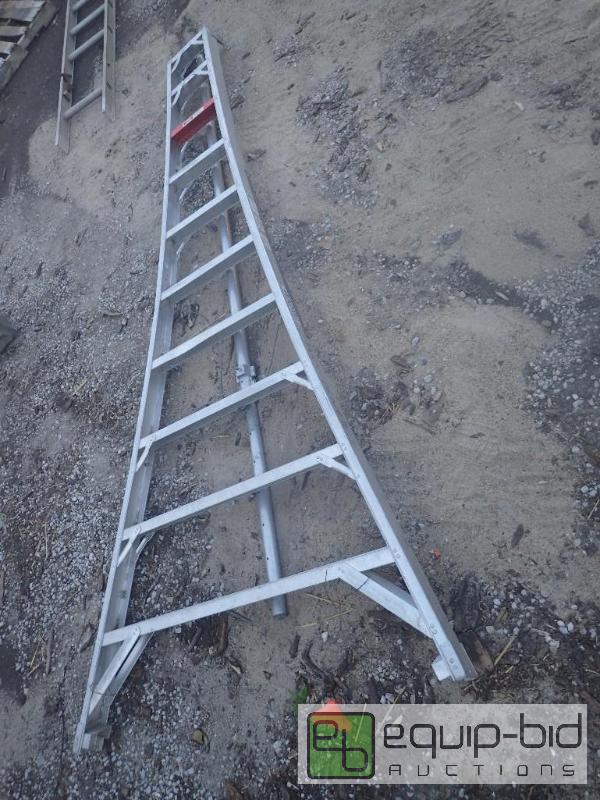 lot 808 image: 10ft Aluminun Shrub Ladder