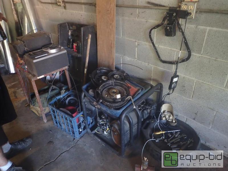 lot 811 image: Large Lot of Parts Shelving, Generator,