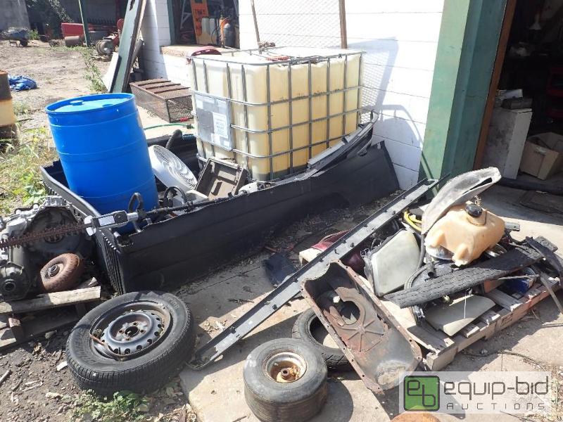 lot 88 image: Large Lot of Containers, Automotive Parts, and Oil Dump Containers