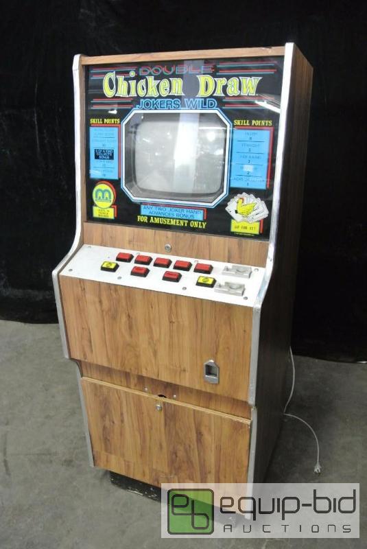 lot 1501 image: Double Chicken Draw Video Poker Machine