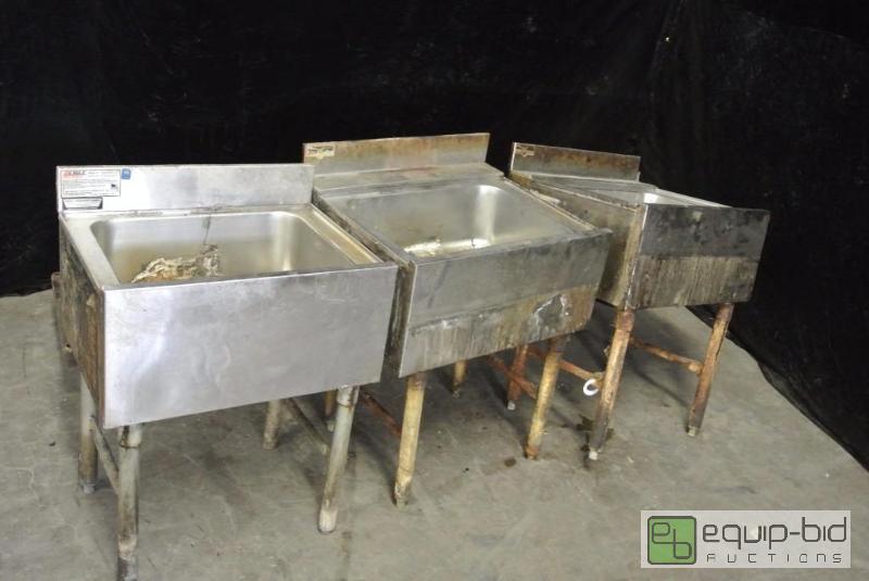 lot 1531 image: (3) Eagle Bar Back Ice Wells