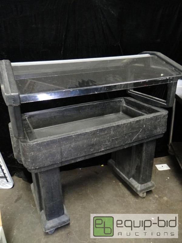 lot 223 image: Cambro Ice Cart on Casters w Drain