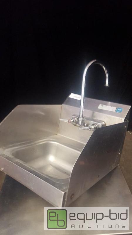 lot 4233 image: Stainless Wall Mount Hand Sink