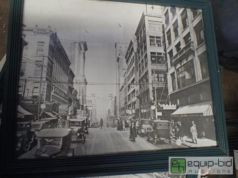 lot 6103 image: Framed Wall Art of Historic Kansas City