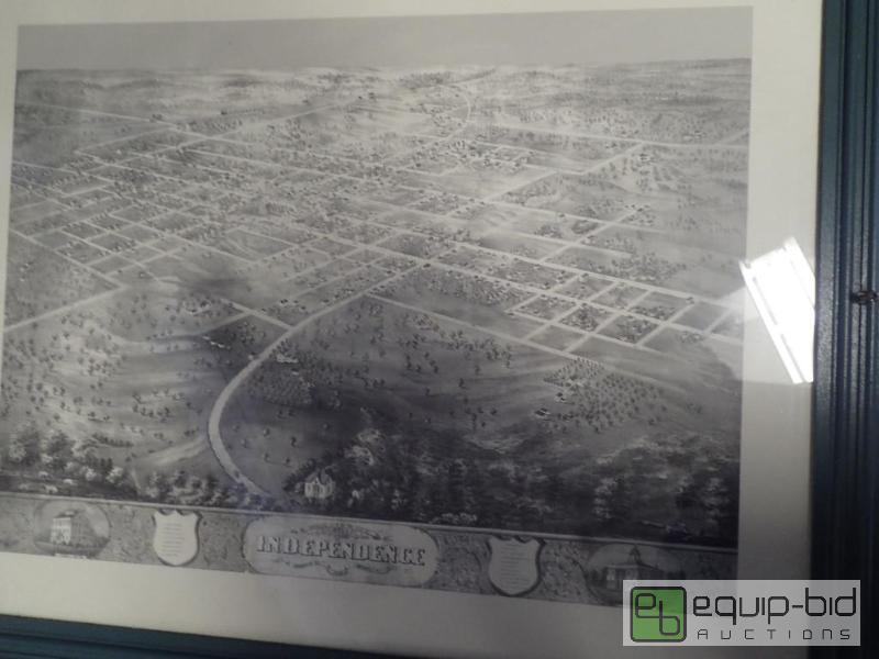 lot 6107 image: Framed Wall Art of Historic Kansas City
