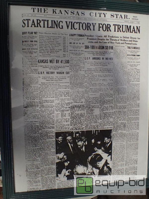 lot 6108 image: Framed Wall Art of Historic Kansas City
