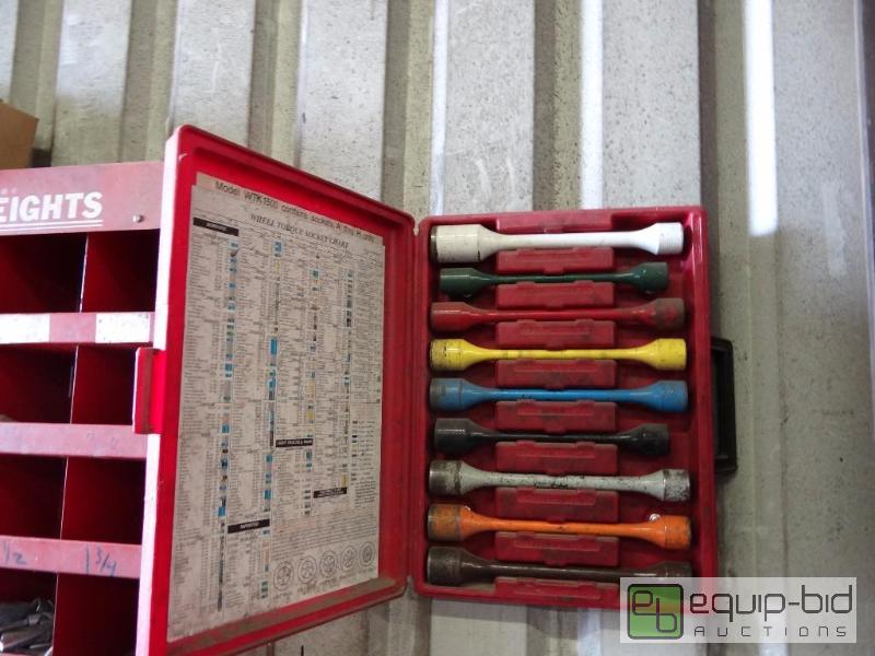 lot 534 image: Wall mount wheel torque socket set complete...