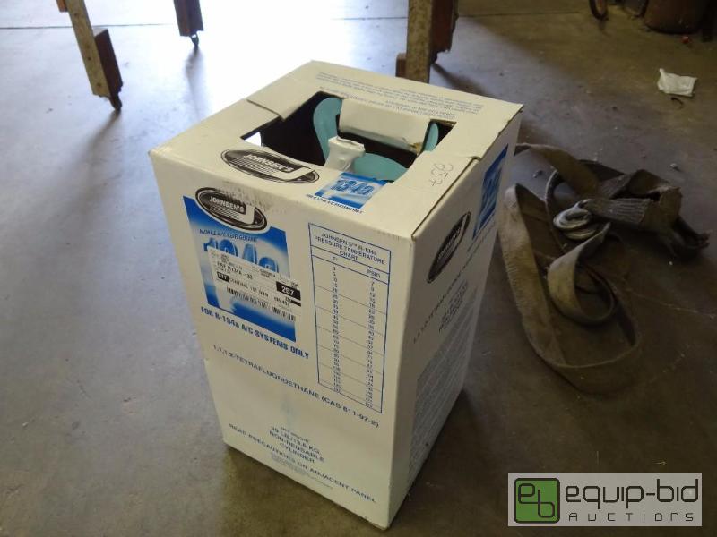 lot 542 image: Johnsens R134a refrigerant full tank...