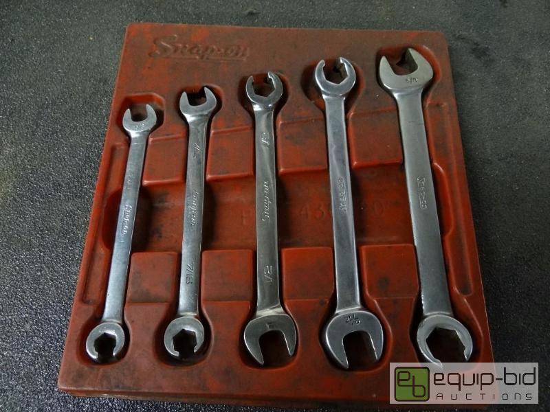 lot 582 image: Snap-On 5pc wrench set 38-58&quot...