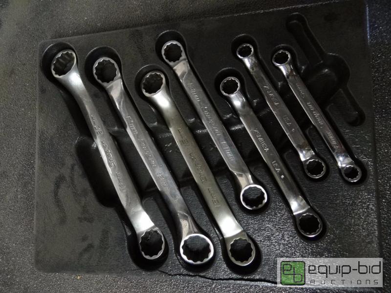 lot 585 image: Snap-On 8-20mm 7pc dbl box end wrench set...