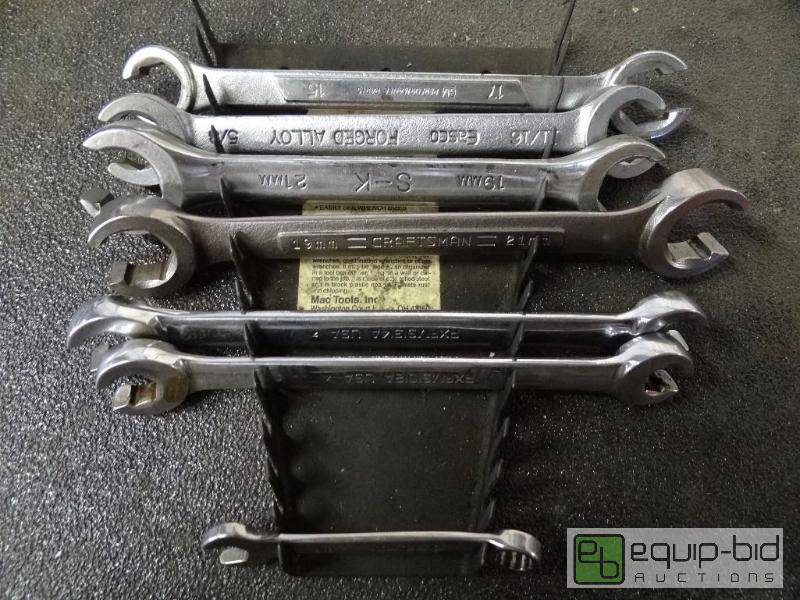 lot 587 image: Snap-Oncraftsman off-brand 7pc line wrench ...