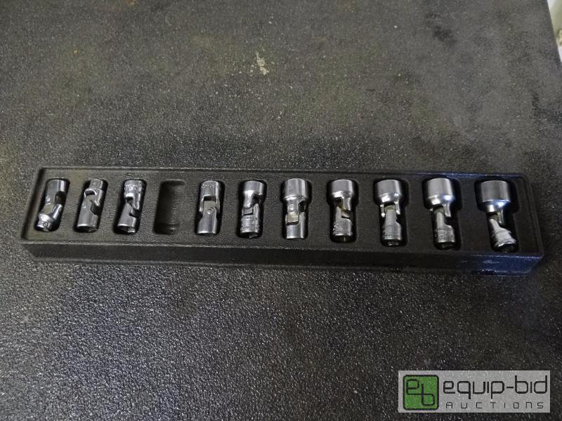 lot 593 image: Snap-On swivel socket set 14&quot 5mm-15mm...