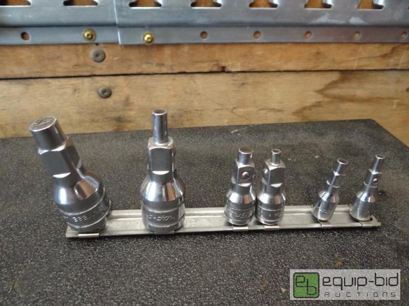 lot 638 image: Snap-on 6 piece magnetic adapter set...