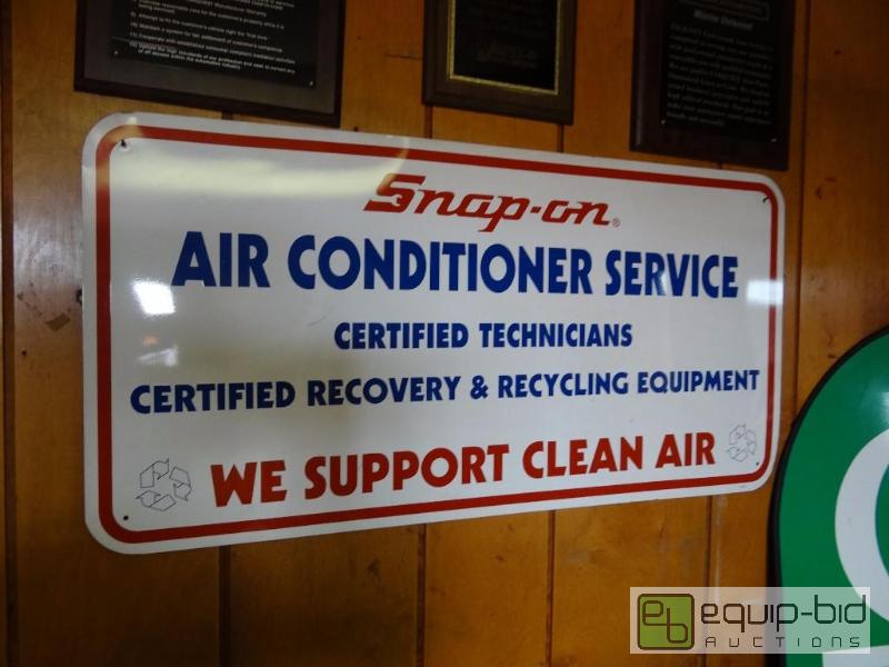 lot 641 image: Snap-On Air Conditioner Service tin sign...