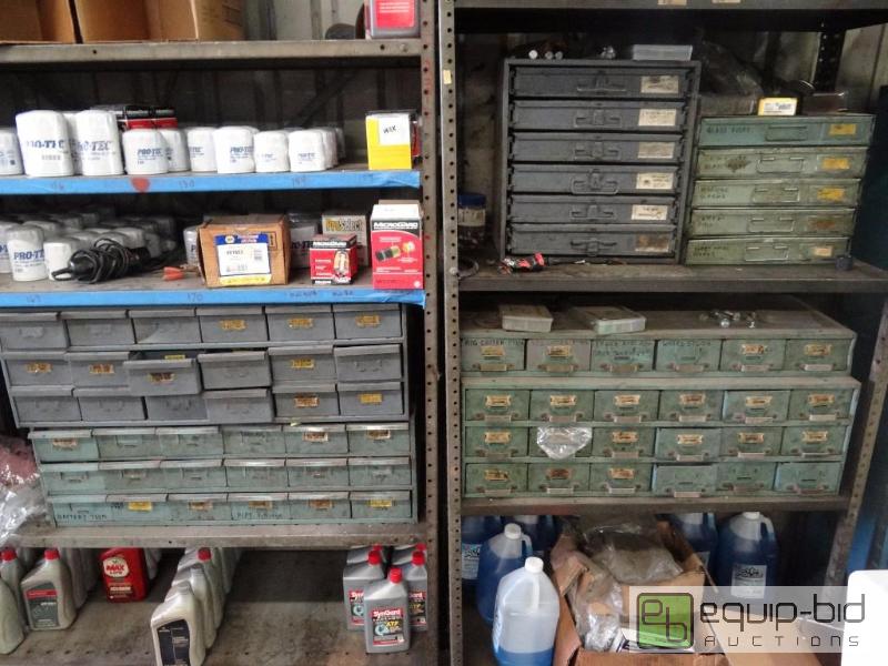 lot 706 image: Cabinets full of bolts, nuts, and misc items...