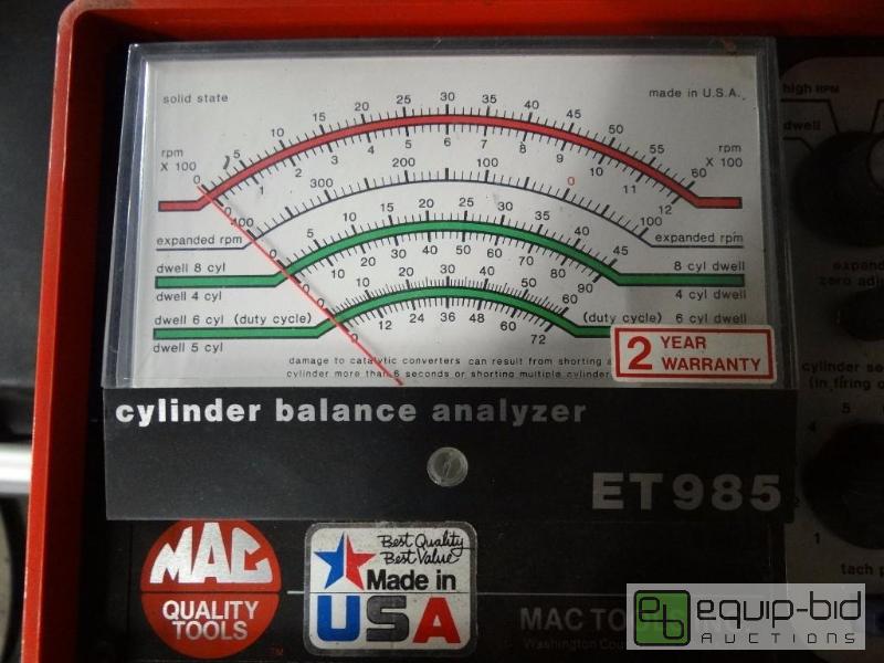 lot 715 image: MAC Tools Cylinder Balance Analyzer Model ET9...