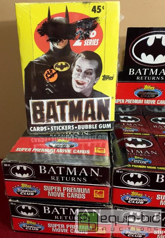 8 Rare Batman Factory Sealed Boxes Packs 4 Stadium Club 3 Topps Batman Returns 1 Batman 2nd Sports And Historic Memorabilia Auction Equip Bid
