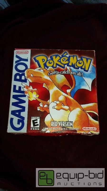 lot 126 image: Pokemon RED VERSION gameboy game. COLLECTIBLE