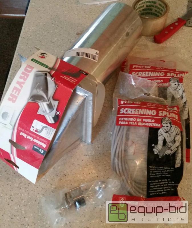 lot 18 image: NEW DRYER VENT, 3 PACKS SPLINE, VIDEO GAME, ETC....