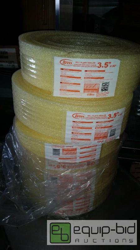 lot 97 image: 5 NEW ROLLS OF TVM SILL PLATE SEALER