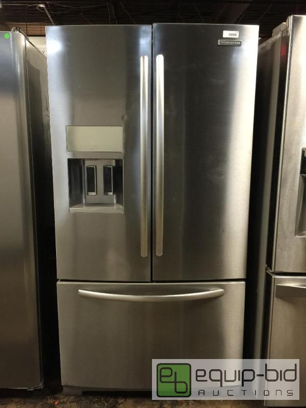 lot 116 image: KITCHENAID STAINLESS FRENCH DOOR REFRIGERATOR