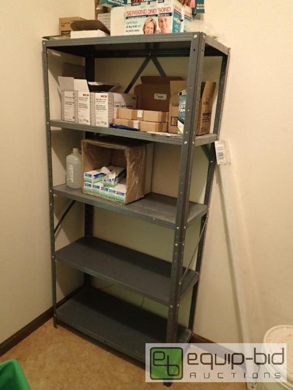 lot 523 image: Metal 5 Tier Storage Shelf