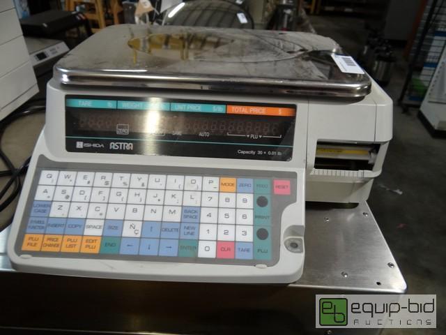 lot 771 image: Ishida 30lb Digital Deli Scale With Printer