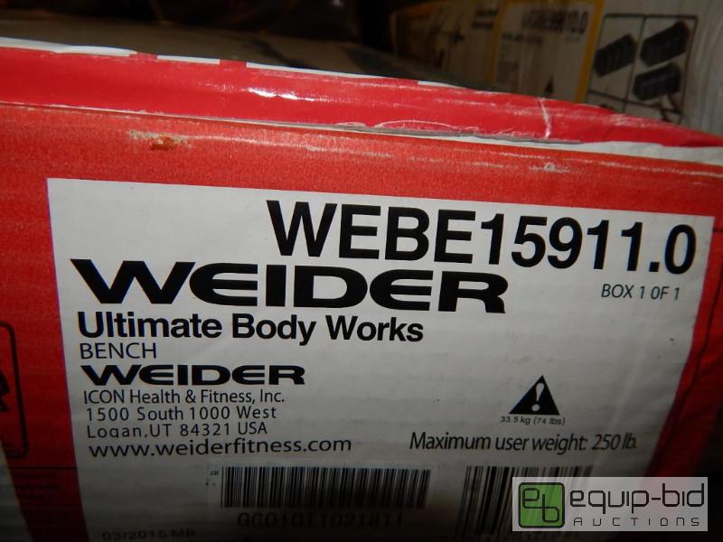 Weider Ultimate Body Works Bench - Model # WEBE15911C, Brand New