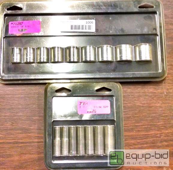lot 1006 image: 9pc 38 drive socket set 38 inch to 78 inch...