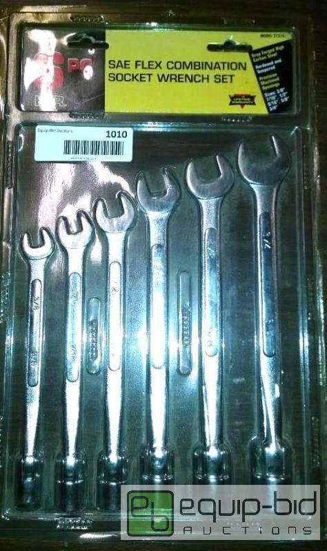lot 1011 image: KR tools 6pc flex wrench set open end wrench ...