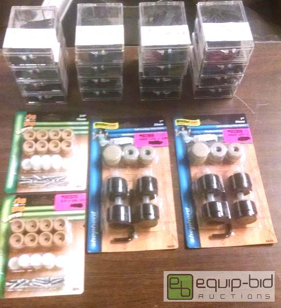 lot 1021 image: Furniture glides, table glides, nails 2 paks ...