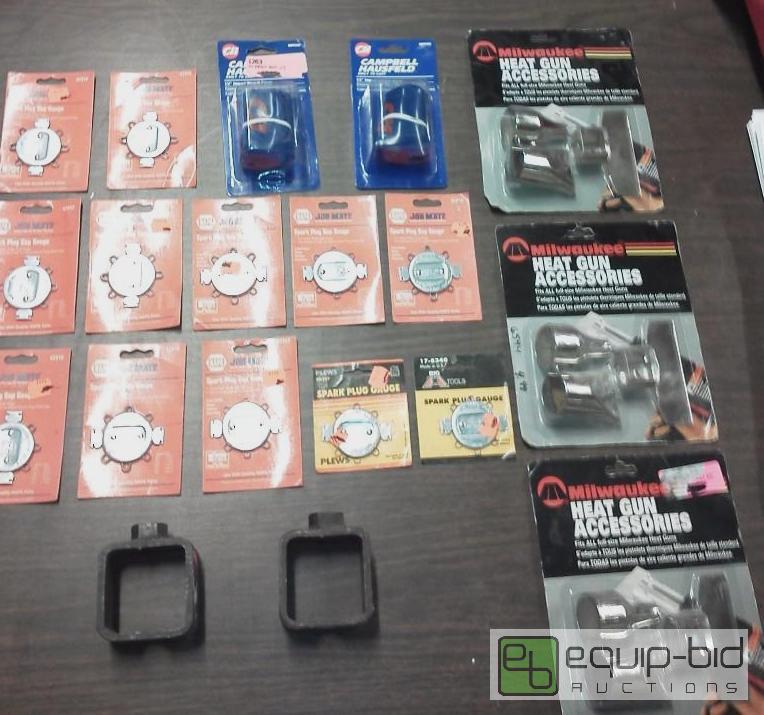 lot 1026 image: 3 paks milwaukee heat gun accessories, 12 spa...