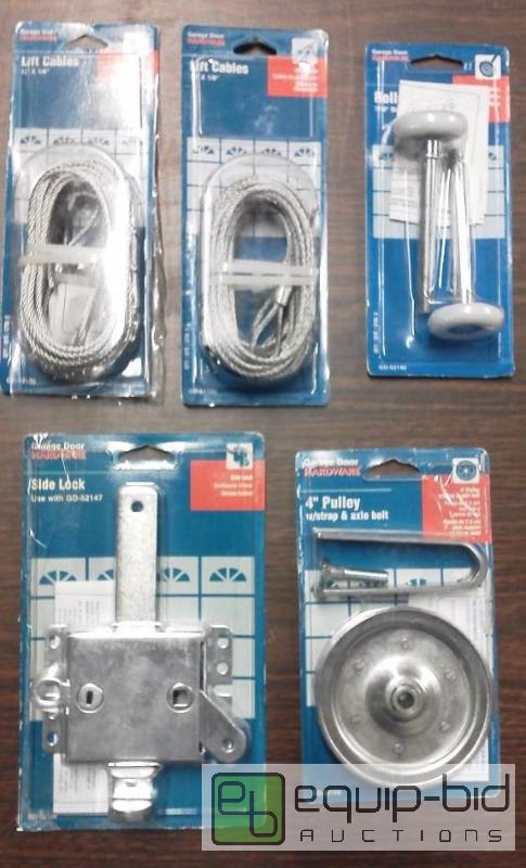 lot 1033 image: 5 paks garage door hardware&nbsp rollers, pu...