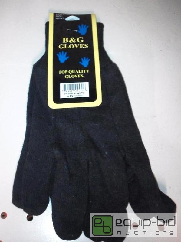 lot 1037 image: 12 pairs brown jersey gloves b&ampg brand st...