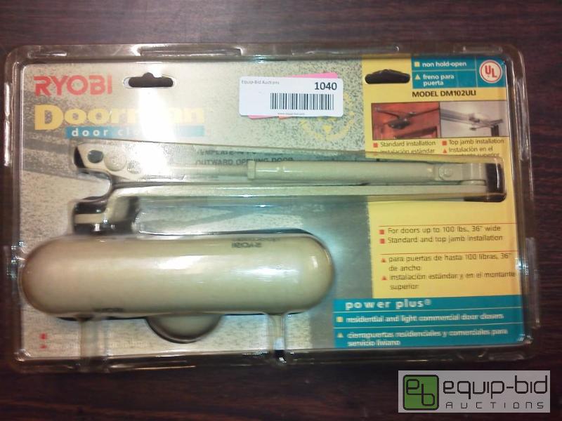 lot 1040 image: Ryobi&nbspdoorman door closer dm102uu tan &n...