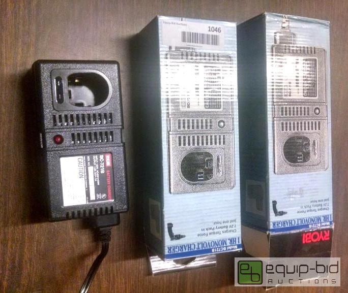 lot 1046 image: qnty 2 Ryobi&nbsp7.2 volt battery chargers m...