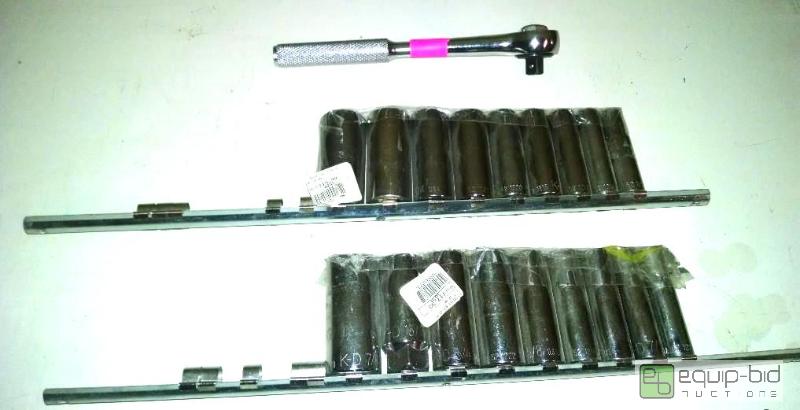 lot 1085 image: 21 pc 38 drive deep socket set includes18&nb...