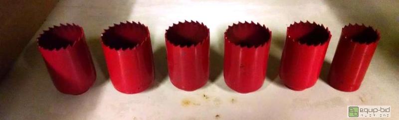 lot 1091 image: 6pc hole saw set 1 38 to 1 78 Made in USA  ...