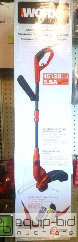 lot 1103 image: Qnty 2 units electric string trimmers Worx&nb...
